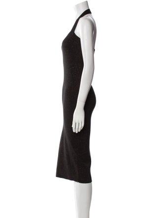 Victor Glemaud Halterneck Midi Length Dress