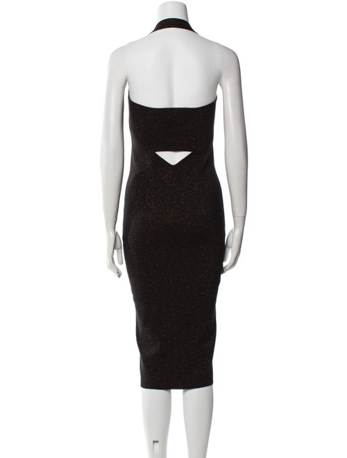 Victor Glemaud Halterneck Midi Length Dress