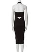 Victor Glemaud Halterneck Midi Length Dress