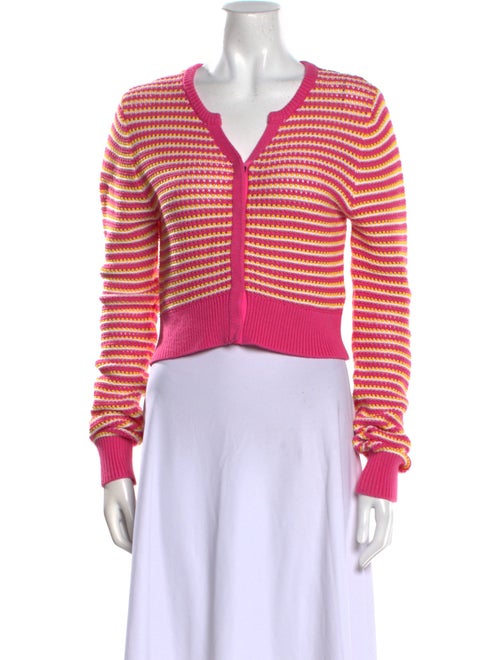 Victor Glemaud Striped V-Neck Sweater