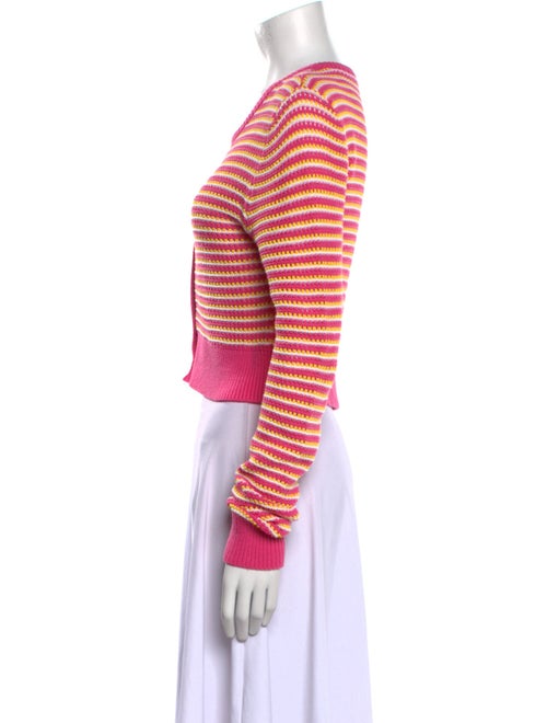 Victor Glemaud Striped V-Neck Sweater