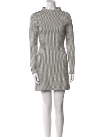 Victor Glemaud Plaid Print Mini Dress