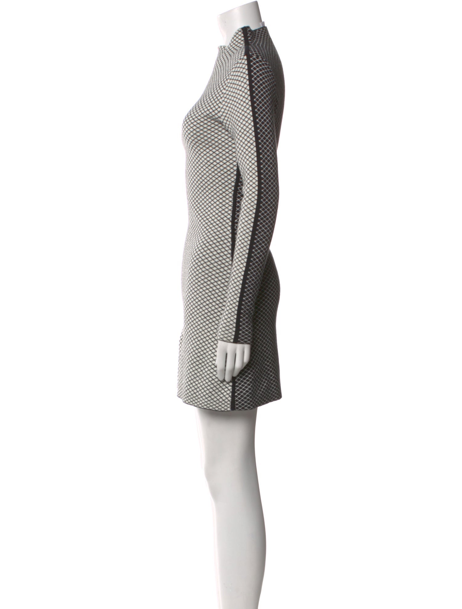 Victor Glemaud Plaid Print Mini Dress