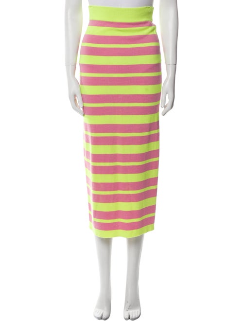 Victor Glemaud Striped Midi Length Skirt