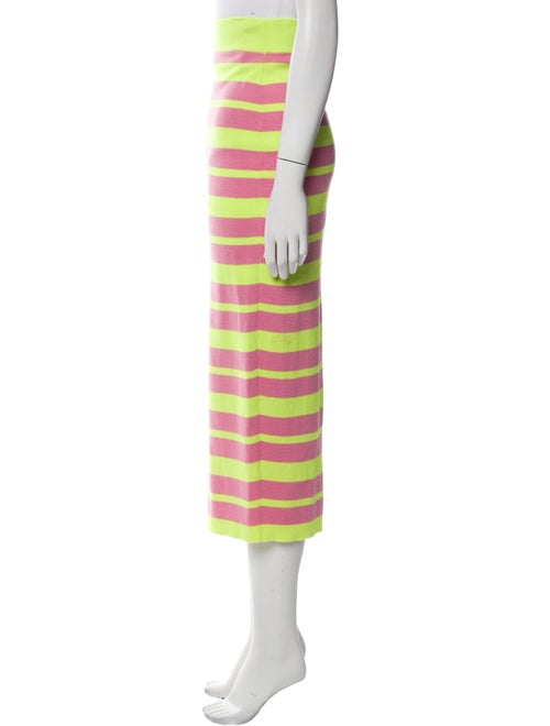 Victor Glemaud Striped Midi Length Skirt