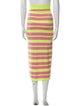 Victor Glemaud Striped Midi Length Skirt