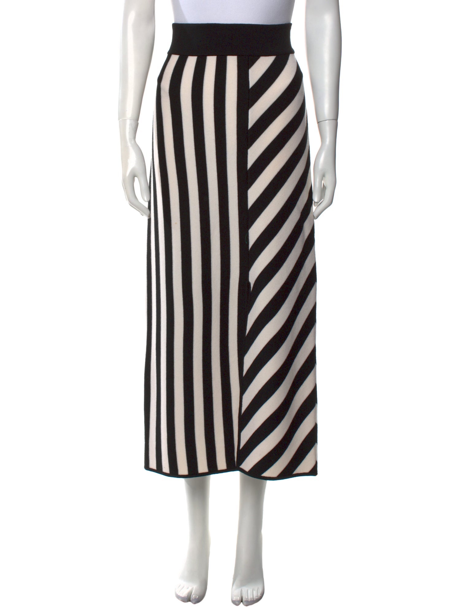 Victor Glemaud Wool Midi Length Skirt