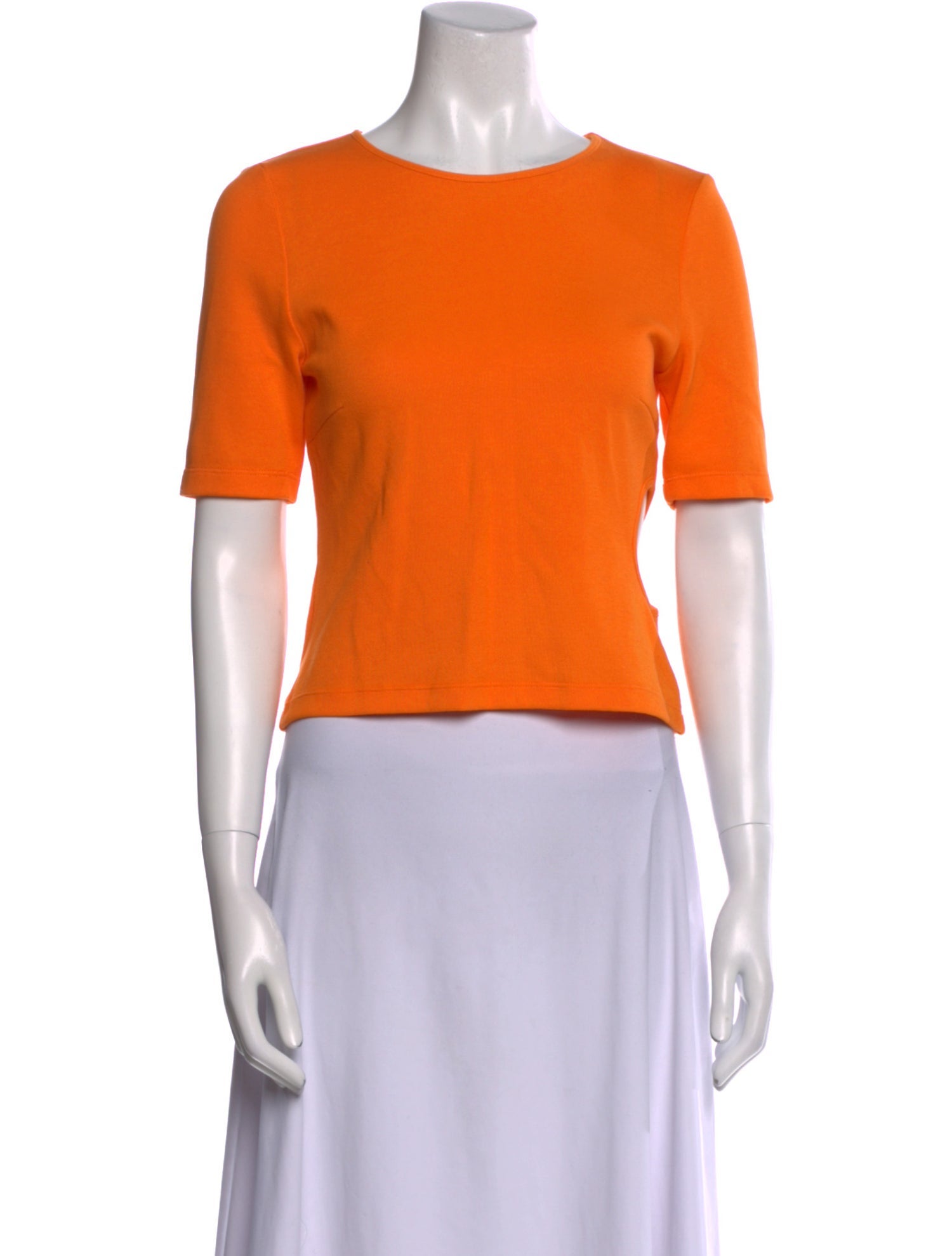 Victor Glemaud Crew Neck Short Sleeve Crop Top