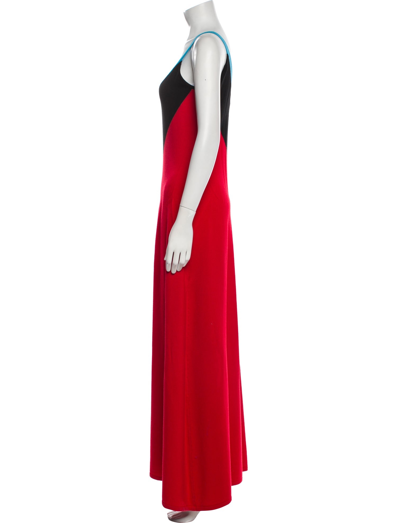 Victor Glemaud Colorblock Pattern Long Dress