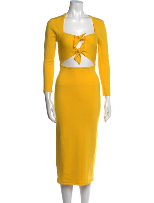 Victor Glemaud Wool Long Dress