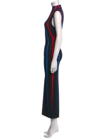 Victor Glemaud Striped Long Dress