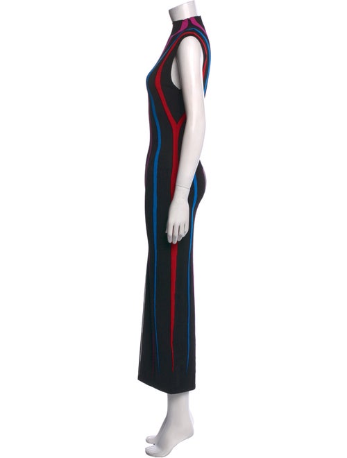 Victor Glemaud Striped Long Dress
