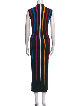 Victor Glemaud Striped Long Dress