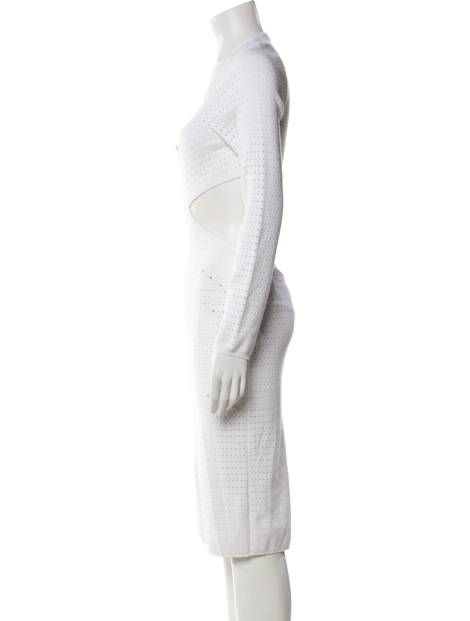 Victor Glemaud Polka Dot Print Midi Length Dress