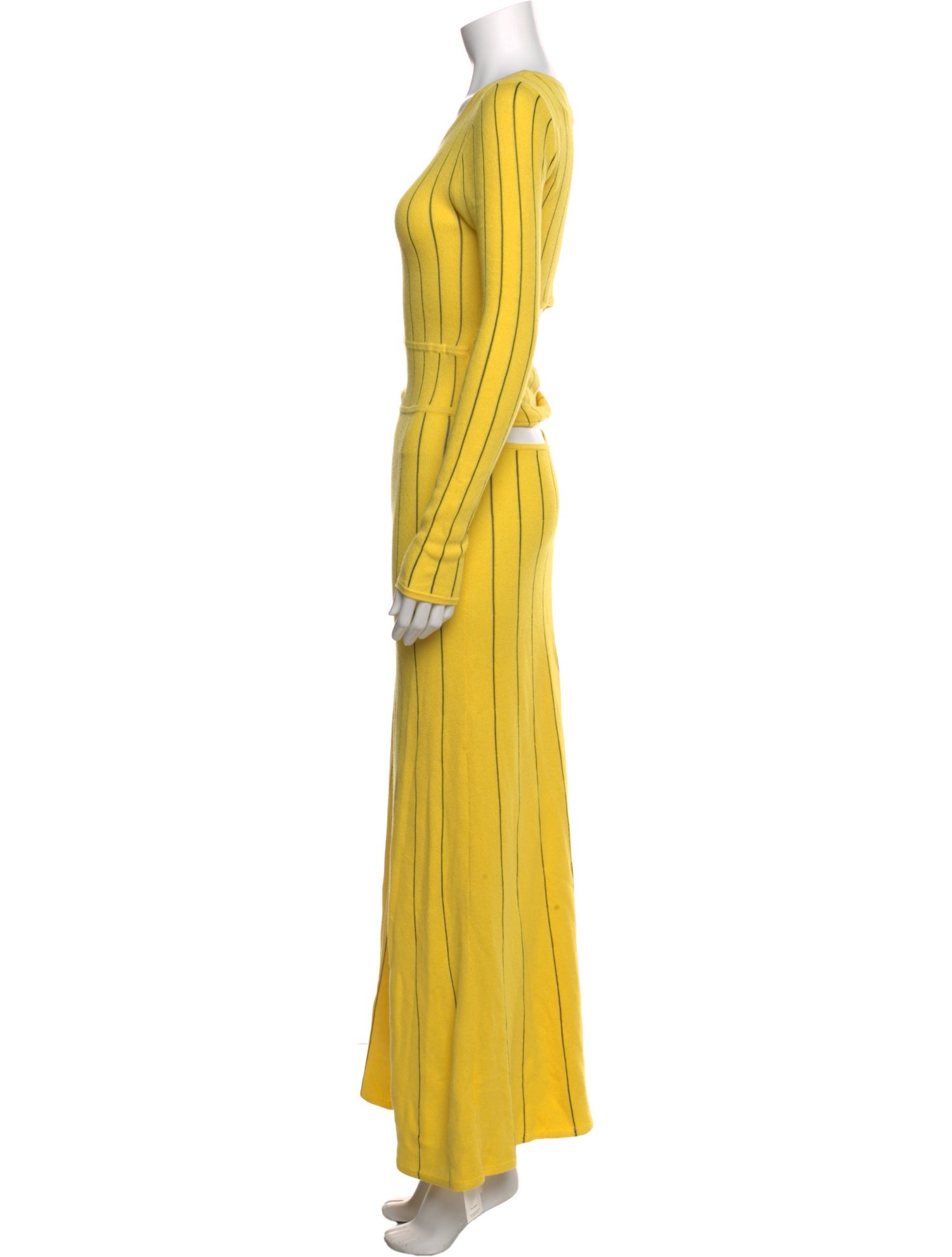 Victor Glemaud Crew Neck Long Dress