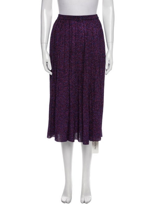 Viki-And Glitter Accents Midi Length Skirt