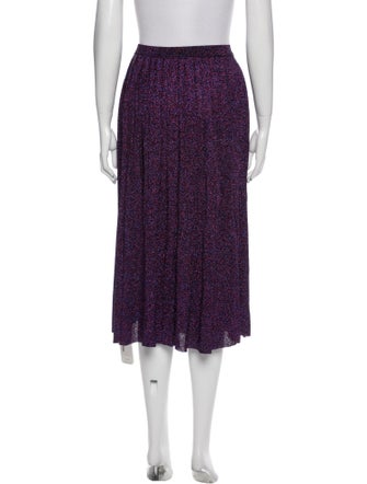 Viki-And Glitter Accents Midi Length Skirt