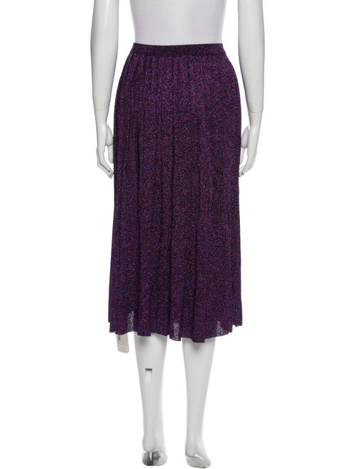 Viki-And Glitter Accents Midi Length Skirt