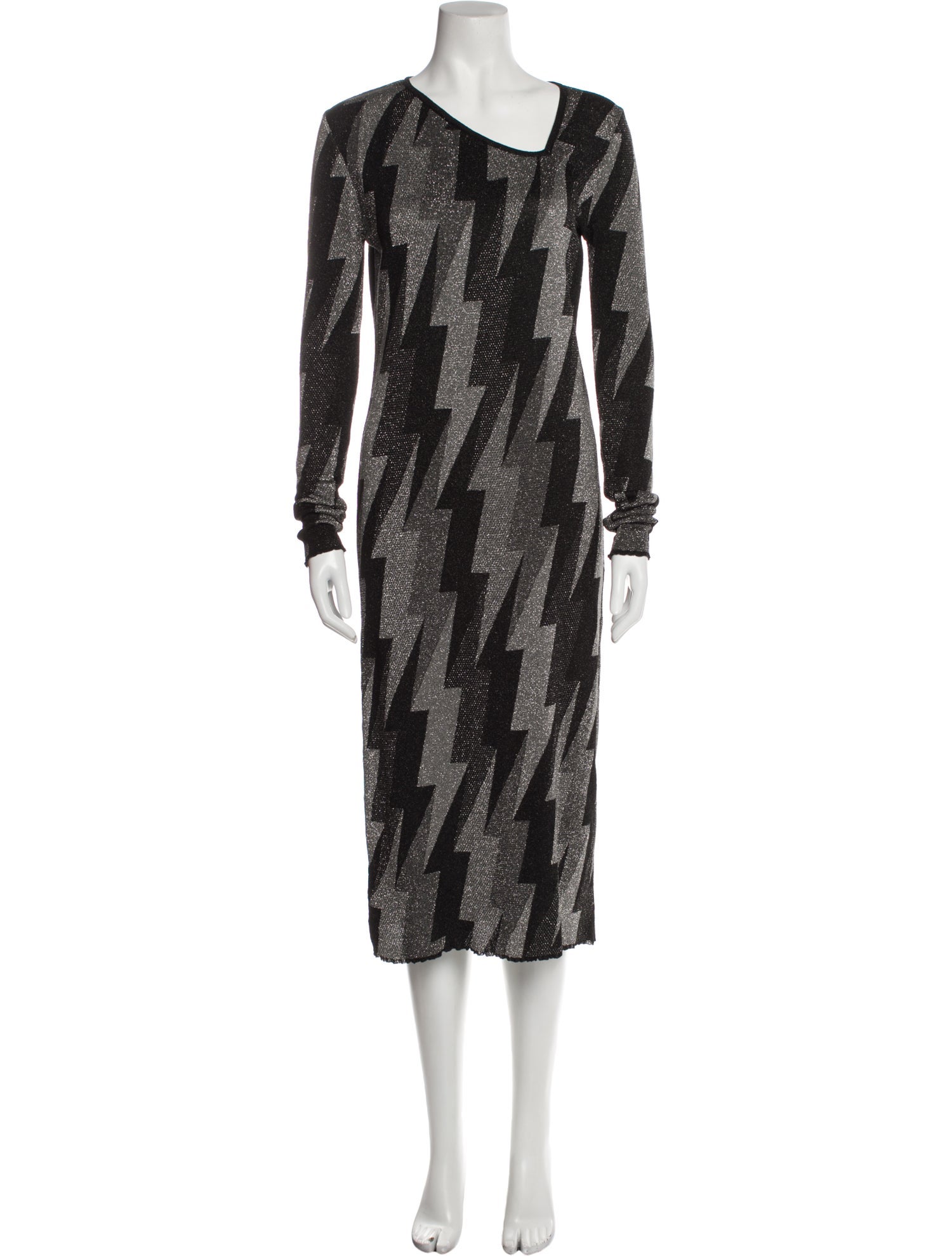 Viki-And Printed Midi Length Dress