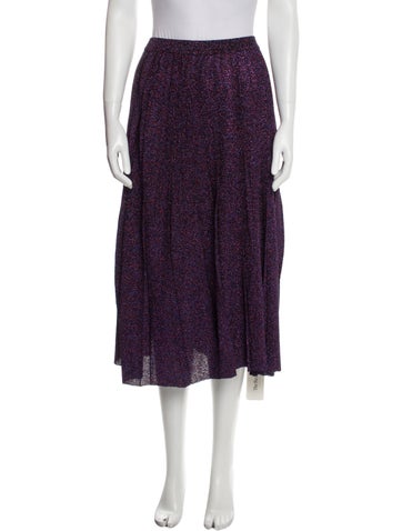 Viki-And Skirts Glitter Accents Midi Length Skirt M