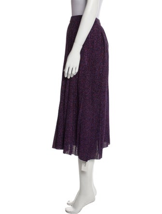 Viki-And Glitter Accents Midi Length Skirt