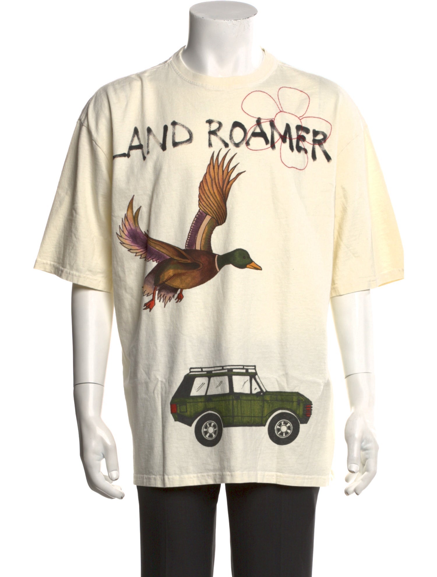 Vintage Heavy Graphic Print Crew Neck T-Shirt w/ Tags