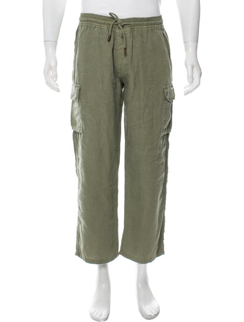 Vilebrequin Linen Cargo Pants olive