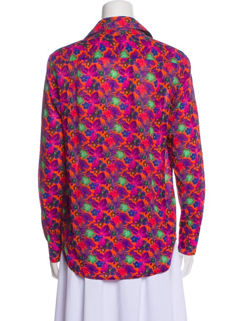 Vilebrequin Floral Print Long Sleeve Button-Up Top