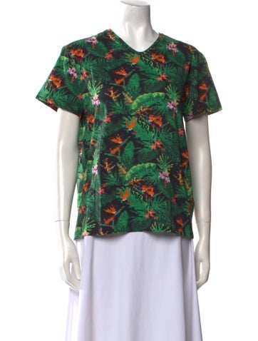 Vilebrequin Tops Printed V-Neck T-Shirt S