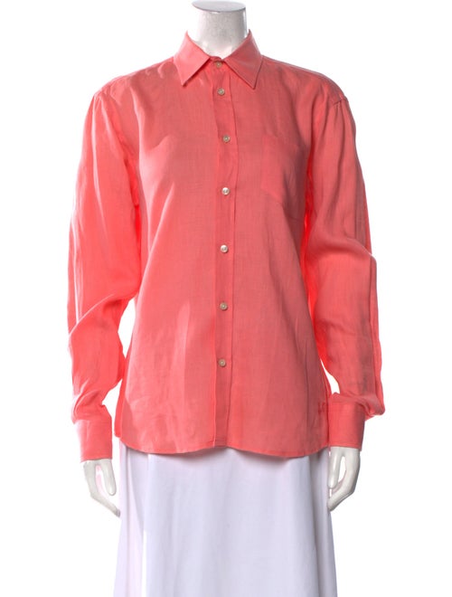 Vilebrequin Linen Long Sleeve Button-Up Top