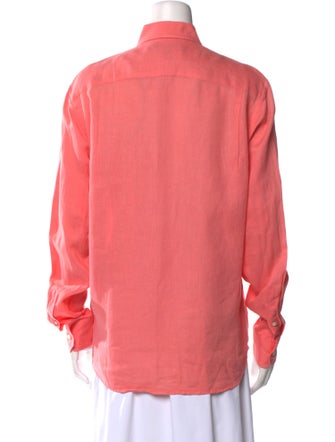 Vilebrequin Linen Long Sleeve Button-Up Top