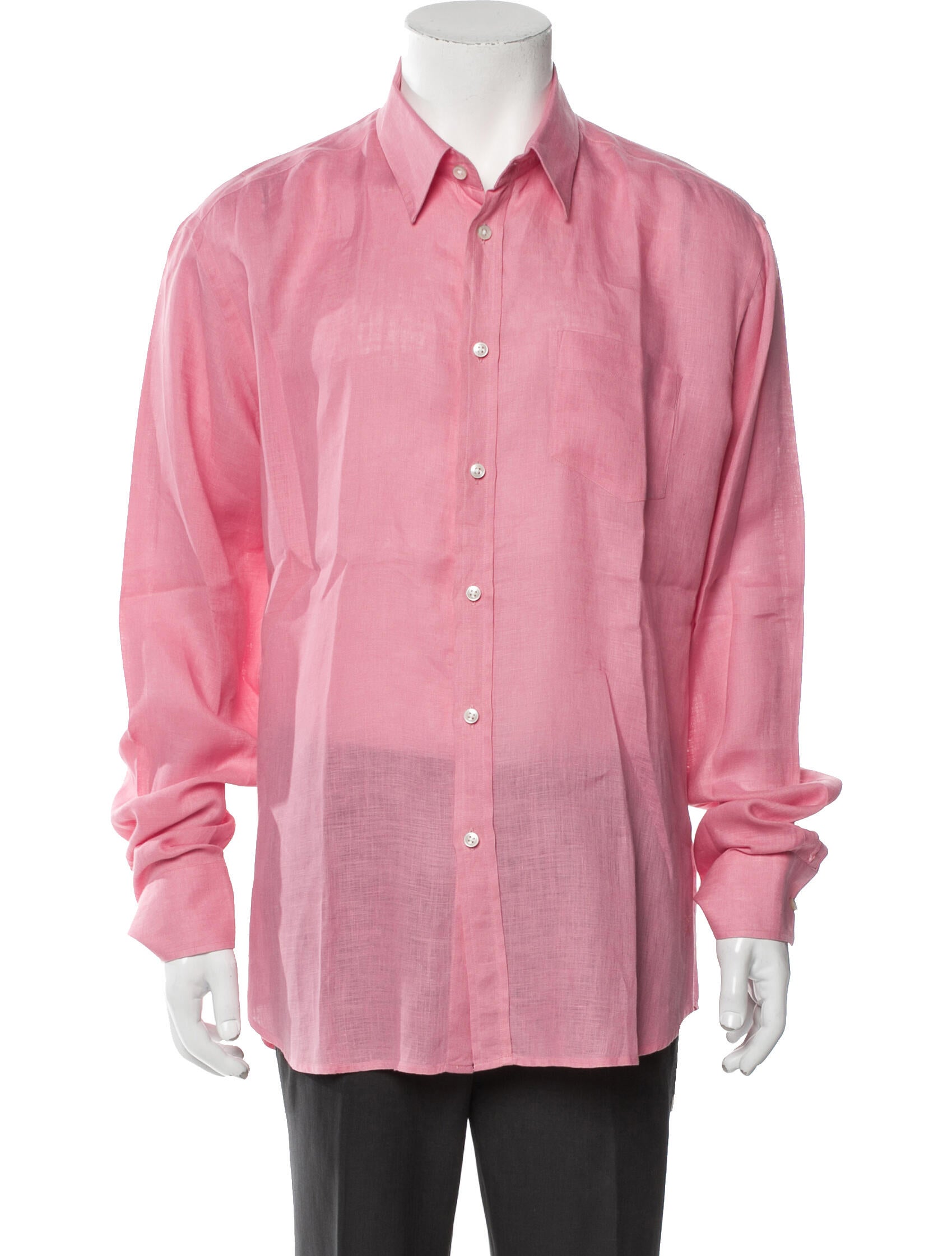 Vilebrequin Linen Long Sleeve Dress Shirt