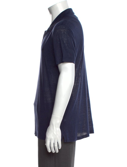 Vilebrequin Linen V-Neck Polo Shirt