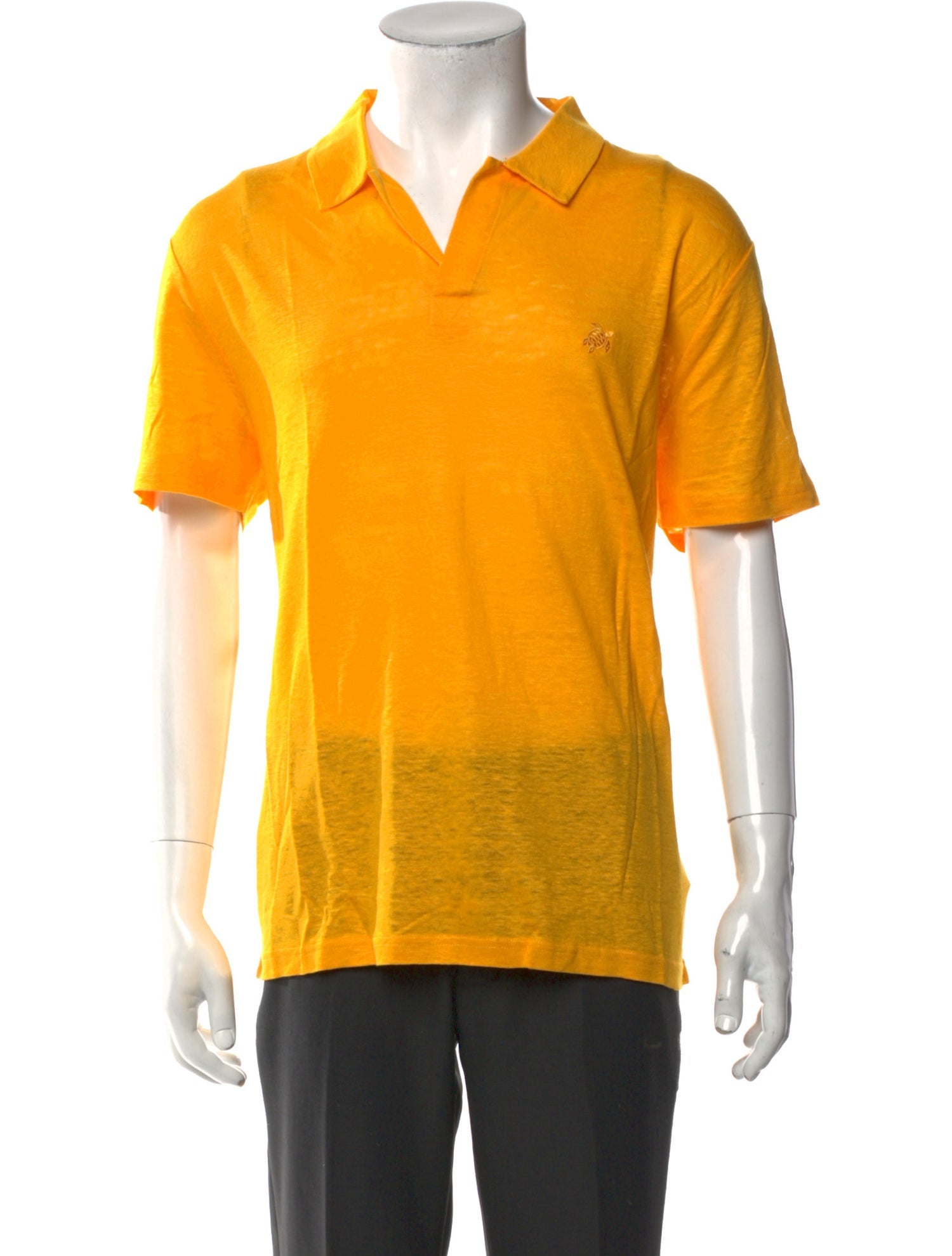 Vilebrequin Linen V-Neck Polo Shirt w/ Tags