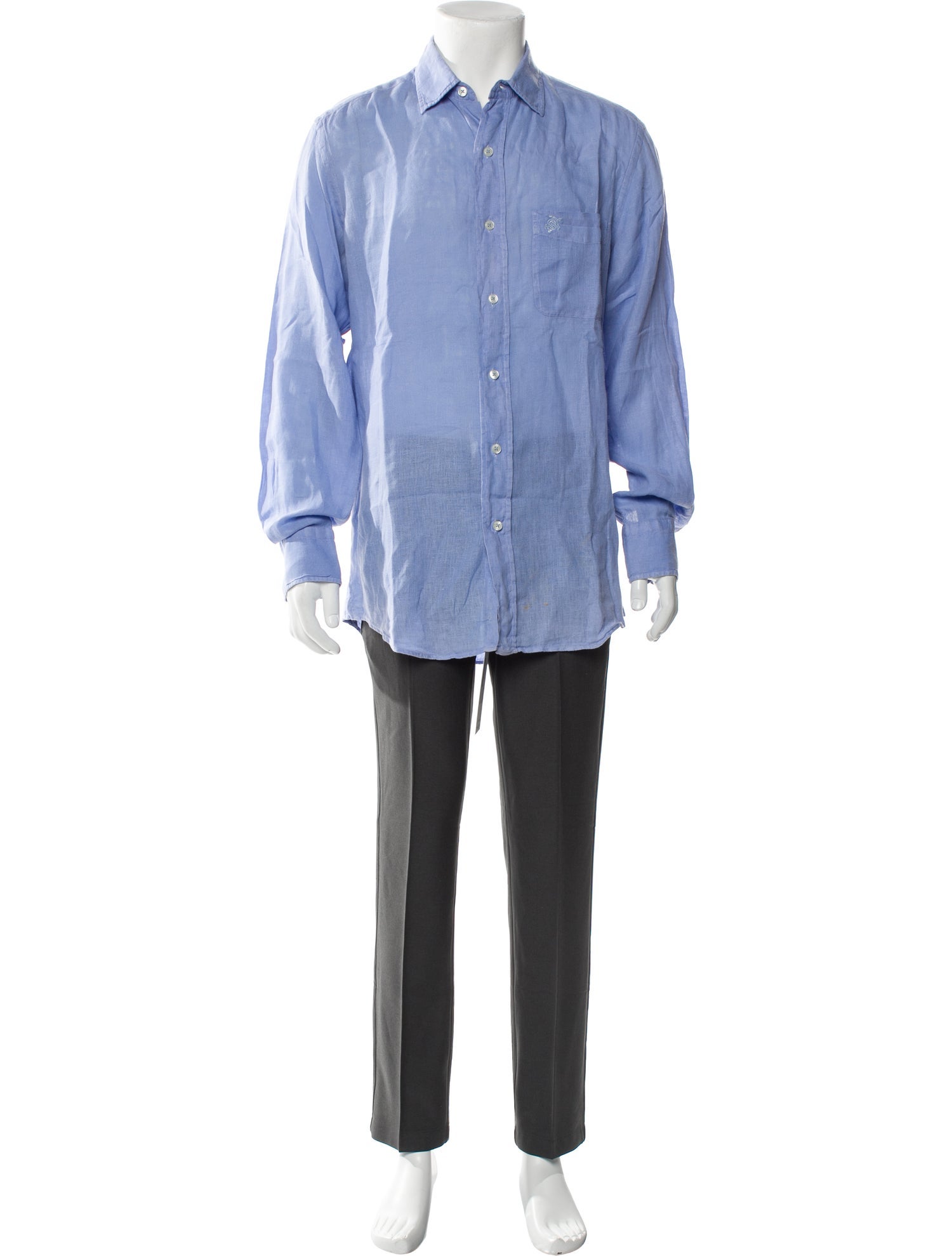 Vilebrequin Linen Long Sleeve Dress Shirt