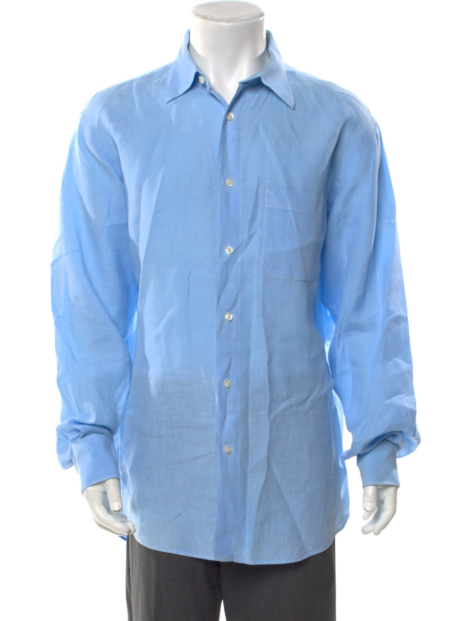 Vilebrequin Linen Long Sleeve Dress Shirt