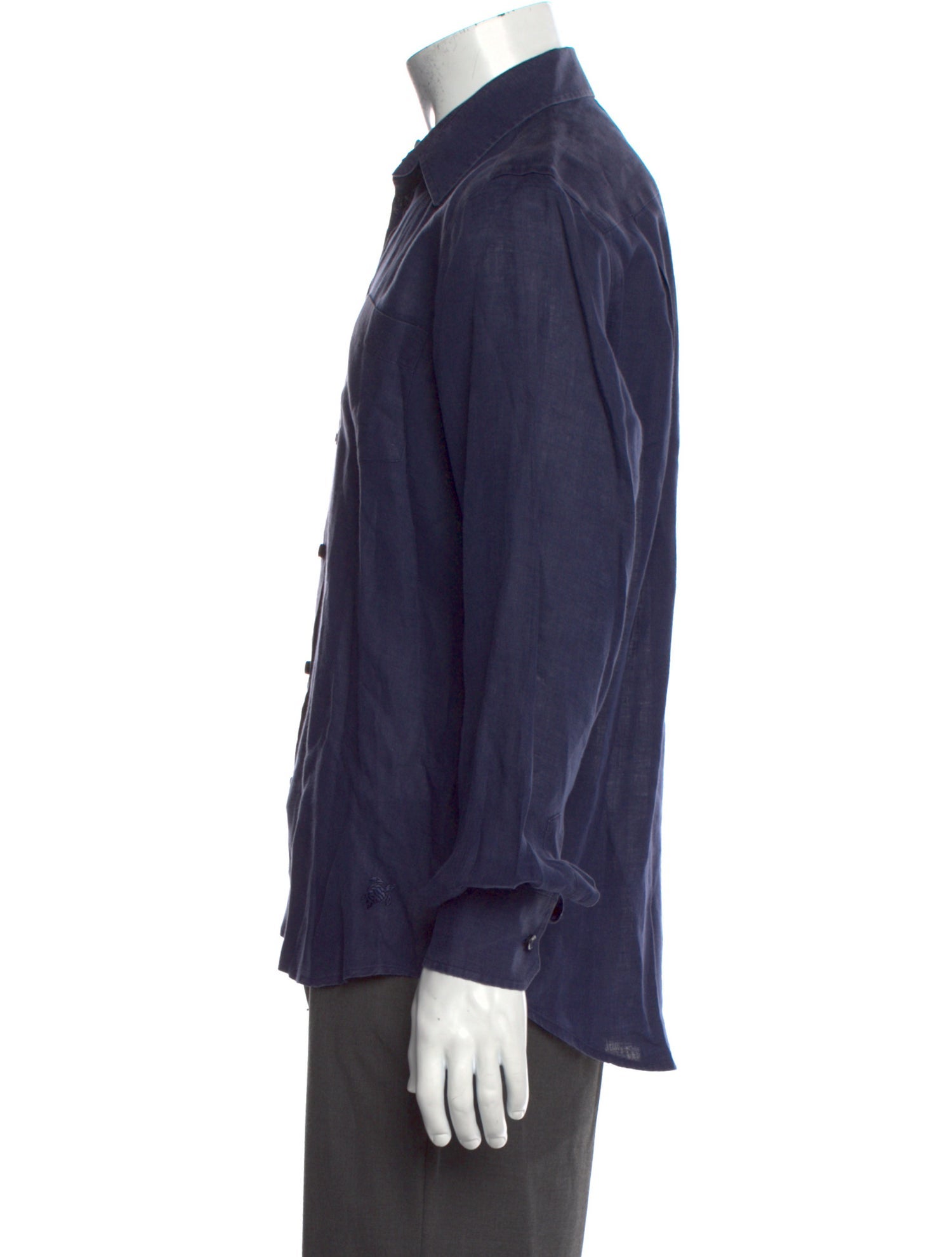 Vilebrequin Linen Long Sleeve Dress Shirt