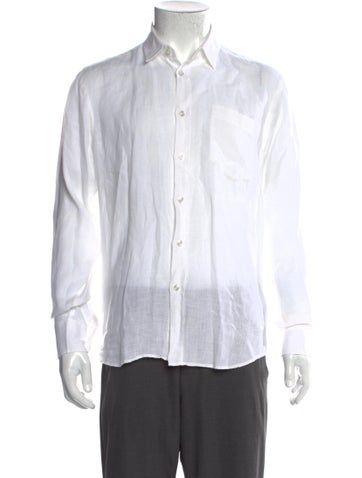 Vilebrequin Dress Shirts Linen Striped Shirt M