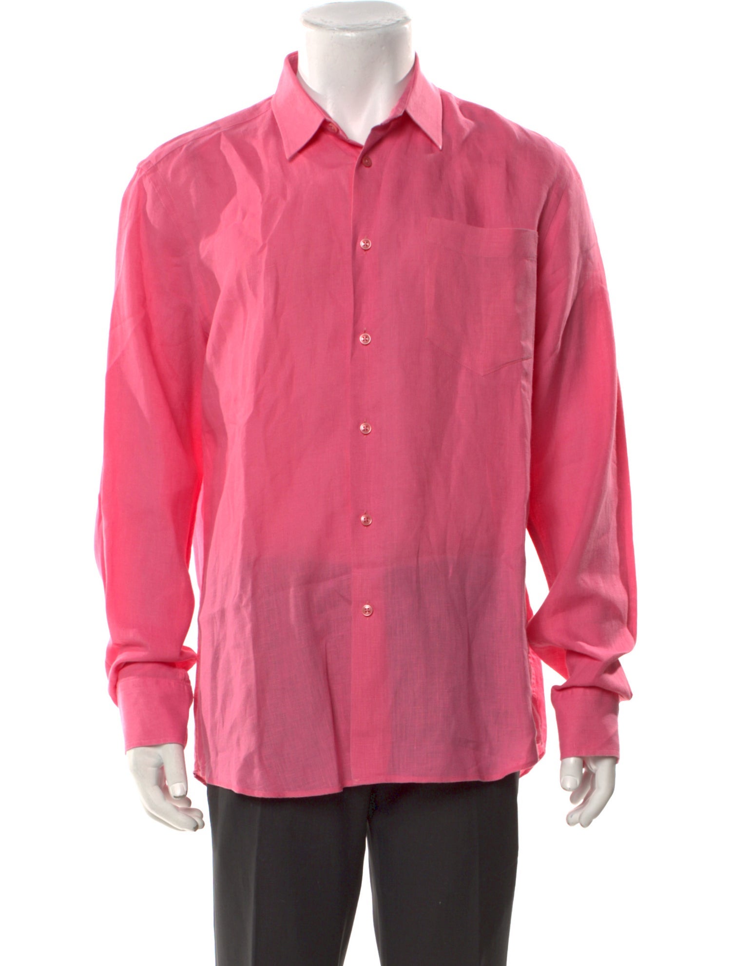 Vilebrequin Linen Long Sleeve Dress Shirt