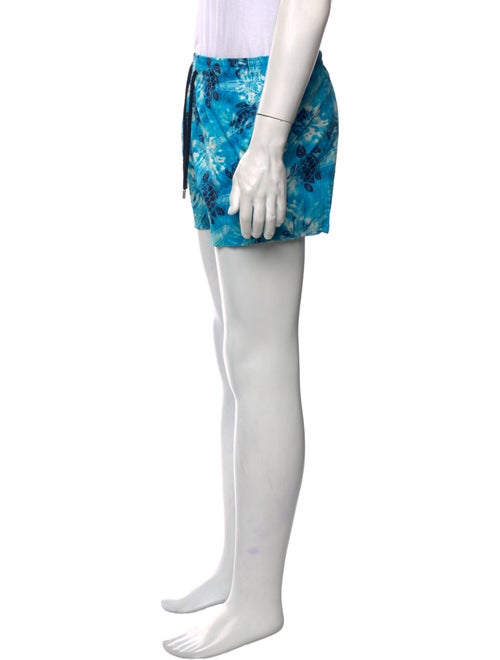 Vilebrequin Printed Embroidered Accent Swim Trunks