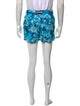 Vilebrequin Printed Embroidered Accent Swim Trunks