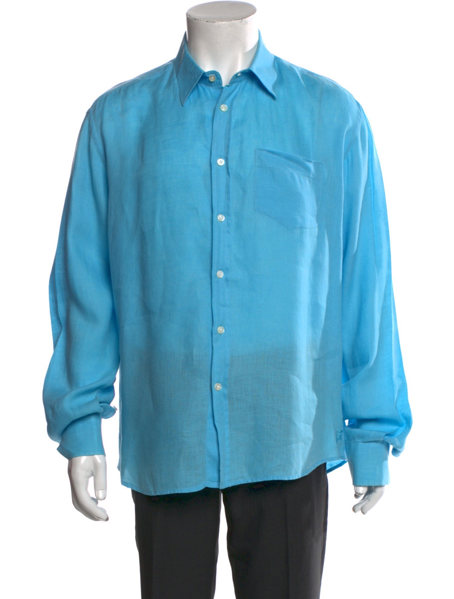 Vilebrequin Linen Long Sleeve Denim Shirt