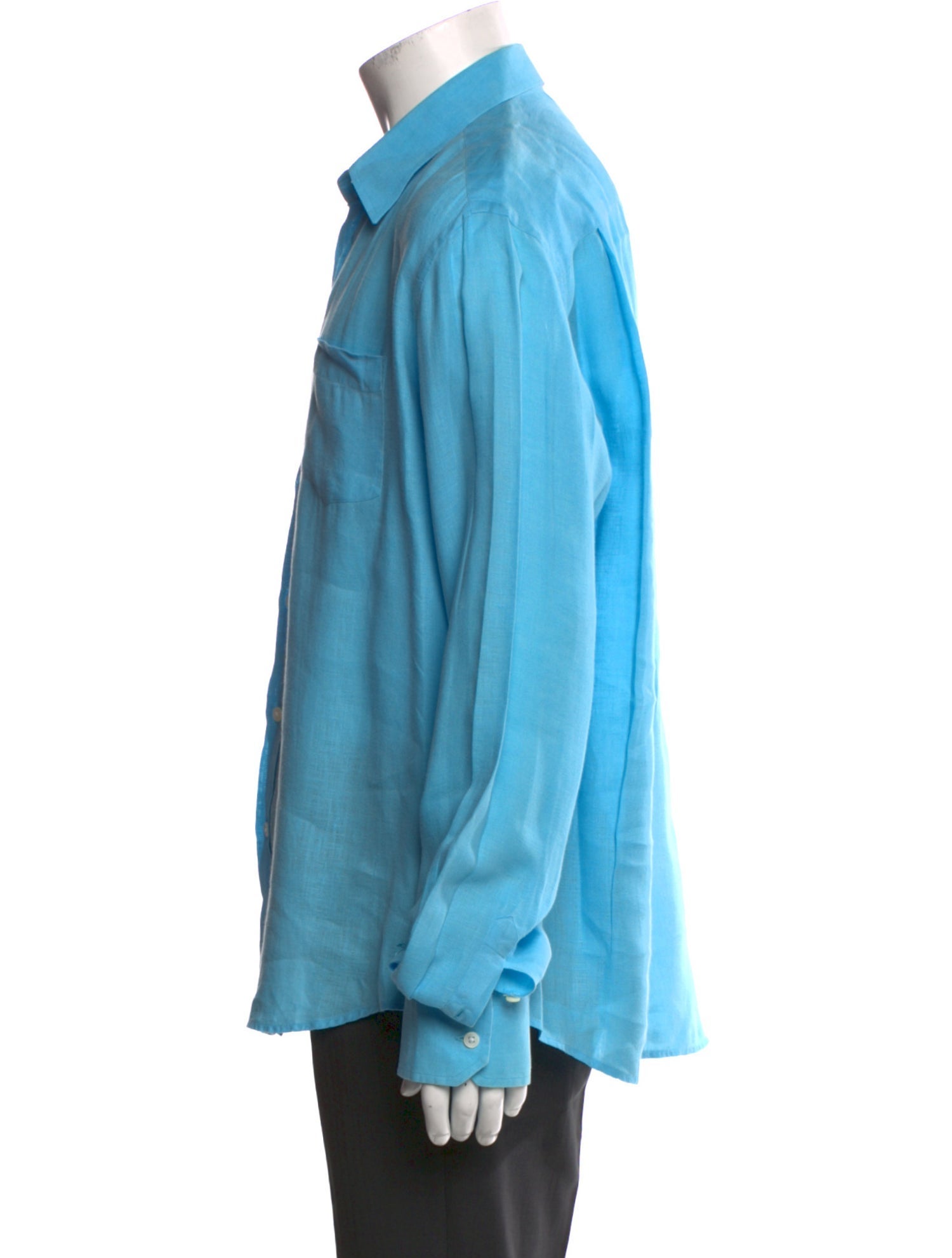 Vilebrequin Linen Long Sleeve Denim Shirt