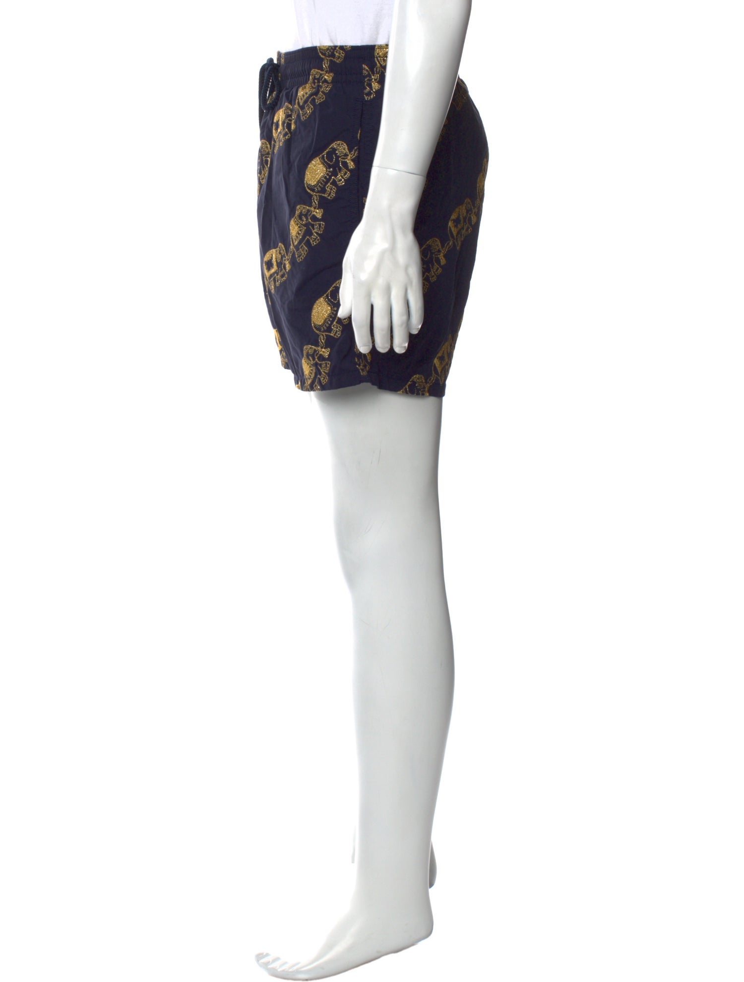 Vilebrequin Printed Embroidered Accent Swim Trunks