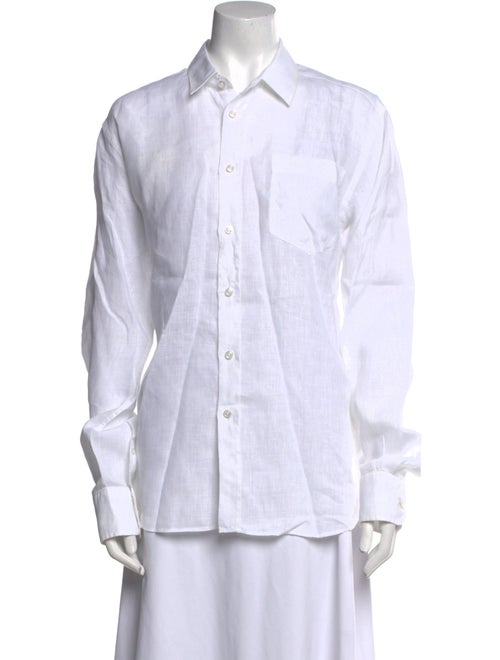 Vilebrequin Linen Long Sleeve Button-Up Top