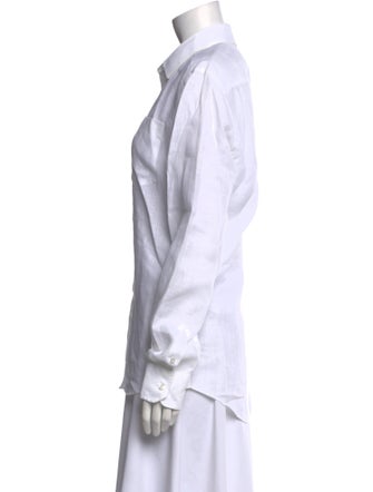 Vilebrequin Linen Long Sleeve Button-Up Top