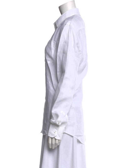 Vilebrequin Linen Long Sleeve Button-Up Top