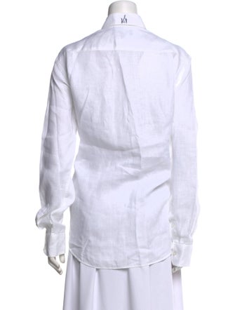 Vilebrequin Linen Long Sleeve Button-Up Top
