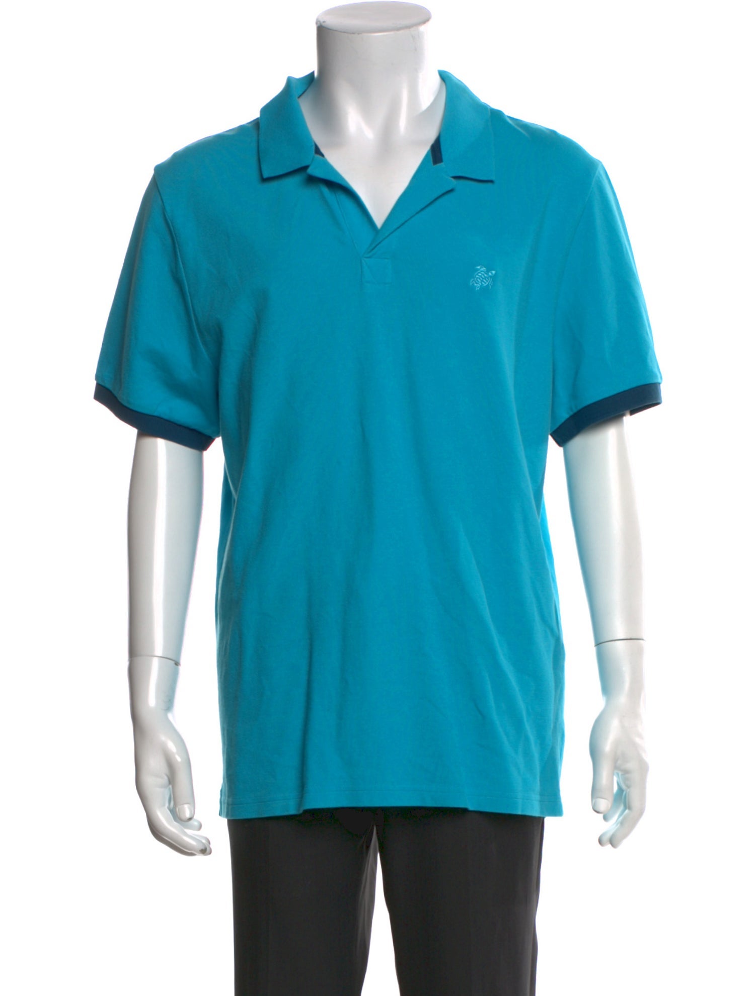 Vilebrequin V-Neck Short Sleeve Polo Shirt