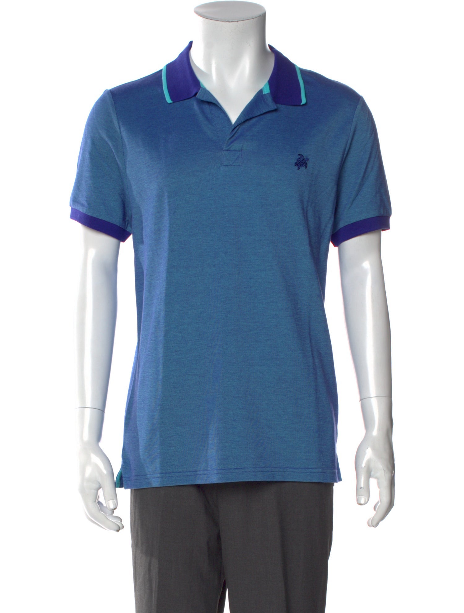 Vilebrequin V-Neck Short Sleeve Polo Shirt w/ Tags